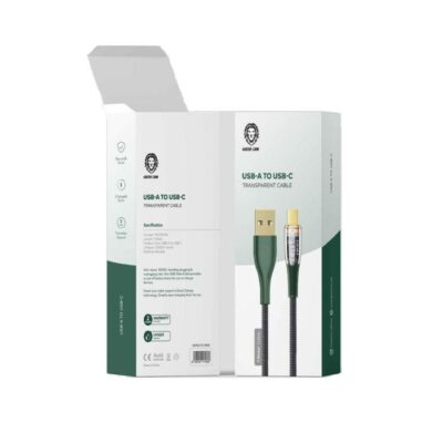 کابل USBبهType-C گرین Transparent