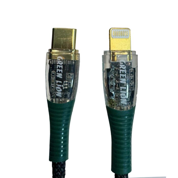 کابل USBبهLightning گرین Transparent