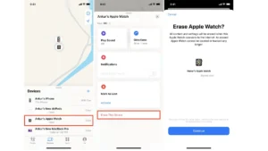 پاک کردن اطلاعات اپل واچ